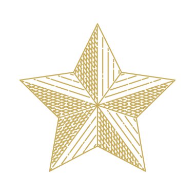 Bir yıldızın vektör illüstrasyonu