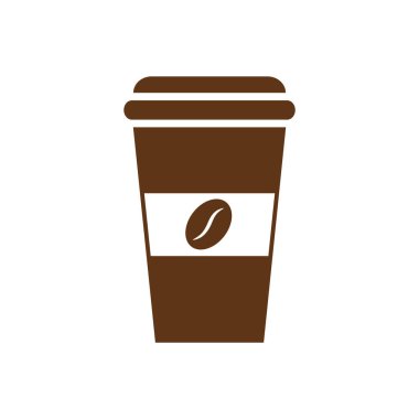kahve fincanı simgesi vektör illüstrasyon grafik tasarımı
