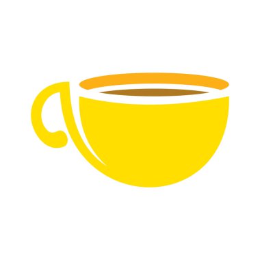 Kahve ikonu vektör illüstrasyonu