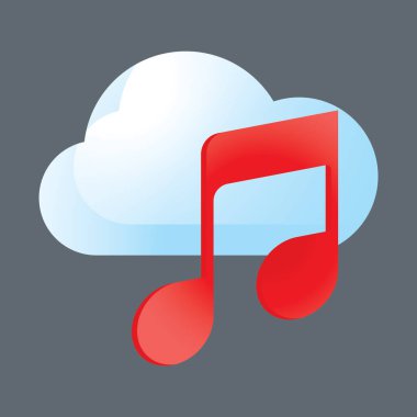 bulut hesaplama simgesi, vektör illüstrasyonu