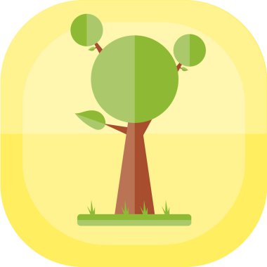 Ağacın yaratıcı vektör çizimi