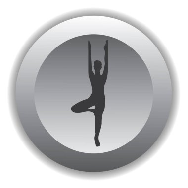 Yoga yapan kız renk vektörü çizimi yapıyor