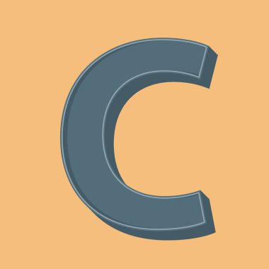 vektör alfabesi g harfi