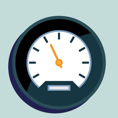 Saat simgesi, vektör illüstrasyonu. düz tasarım biçimi