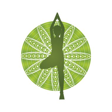 Yoganın yaratıcı vektör illüstrasyonu