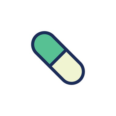 tıbbi hap ikonu vektör illüstrasyonu