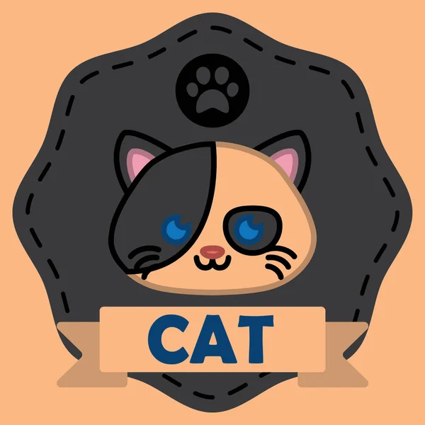 Χαριτωμένη Γάτα Κόκκαλο — Διανυσματικό Αρχείο
