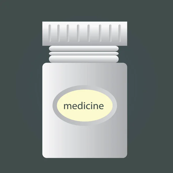 Vector Illustratie Van Een Medische Pil — Stockvector