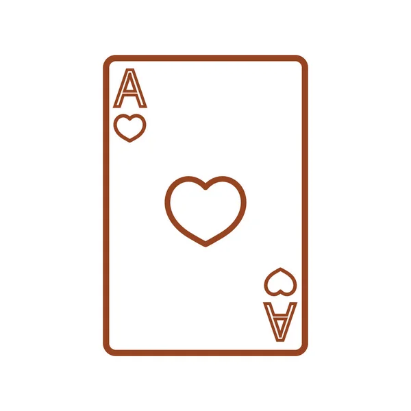 Playing Cards Icon Vector Illustration — Stock Vector