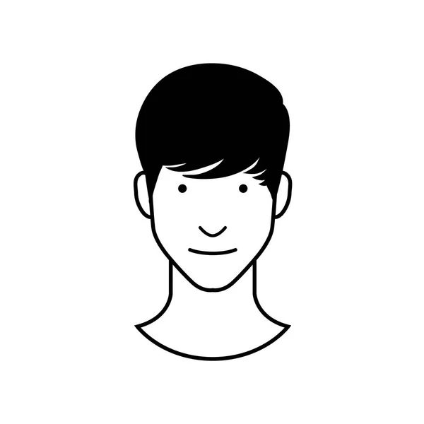 Man Avatar Ikon Vektor Illustration Design – Stock-vektor