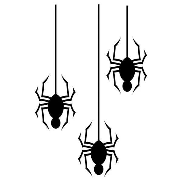 Αράχνη Web Εικονίδιο Διανυσματική Απεικόνιση Σχεδιασμό — Διανυσματικό Αρχείο