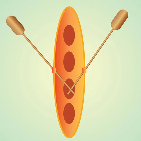 Vektor Illustration Mit Einem Niedlichen Surfbrett Mit Platz Für Ihre — Stockvektor