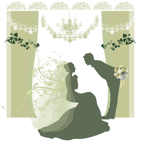 Conceito Casamento Ícone Vetor Ilustração —  Vetores de Stock