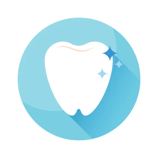 Vector Illustration Tooth Icon — Stock Vector