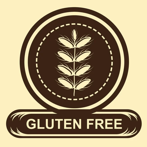 Illustration Vectorielle Sans Gluten — Image vectorielle