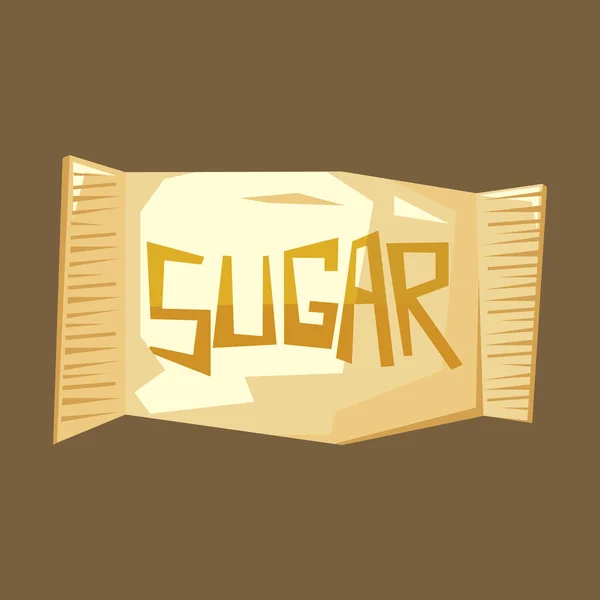 Suiker Eenvoudige Kleur Vector Illustratie — Stockvector