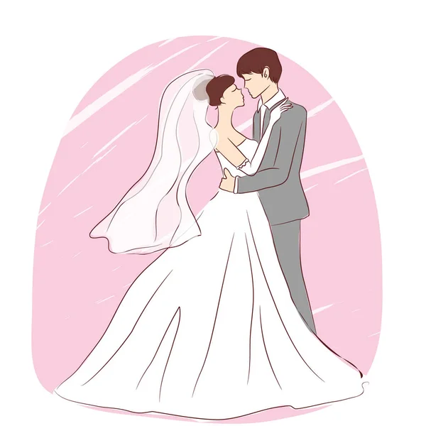 Hochzeit Konzept Symbol Vektor Illustration — Stockvektor