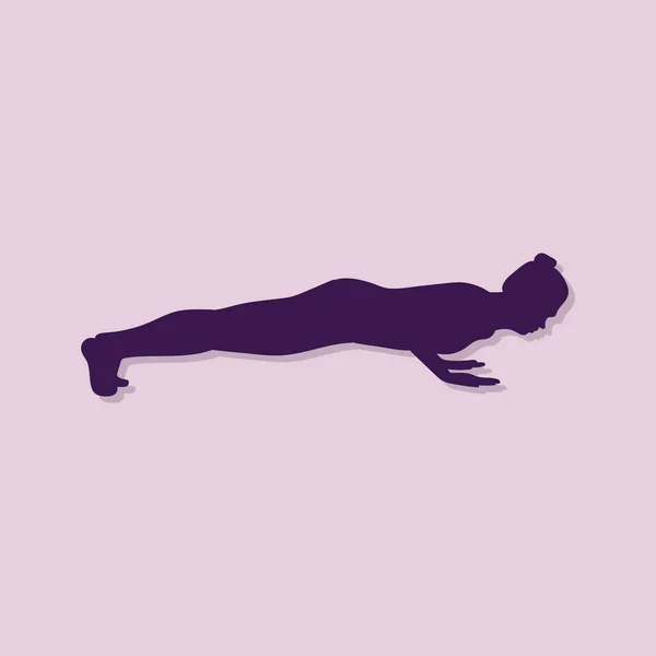 Illustration Vectorielle Une Silhouette Femme — Image vectorielle