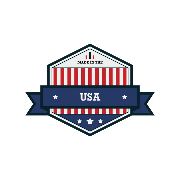Ilustración Vectorial Una Bandera Americana — Vector de stock