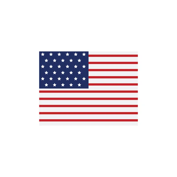 Immagine Vettoriale Della Bandiera Americana — Vettoriale Stock
