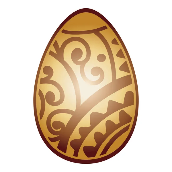 Huevo Pascua Con Lazo — Vector de stock