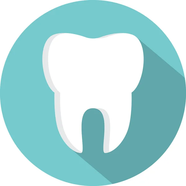 Ícone Plano Dental Ilustração Vetorial —  Vetores de Stock