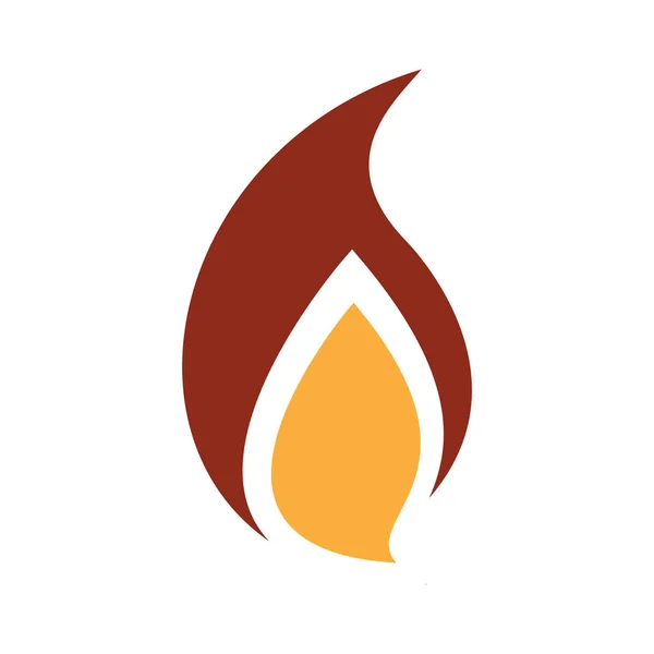 Feuer Flamme Logo Vorlage Vektor — Stockvektor