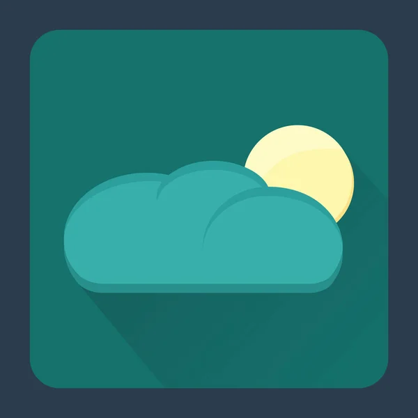 Ilustración Vectorial Del Icono Nube — Archivo Imágenes Vectoriales