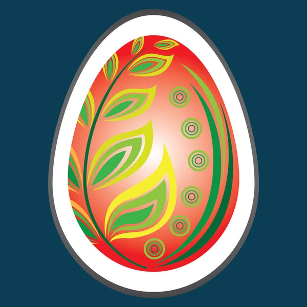 Los Huevos Pascua Azul — Vector de stock