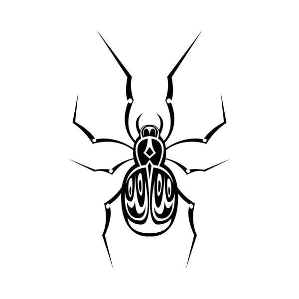 Vector Illustration Spider Cartoon — Stock Vector