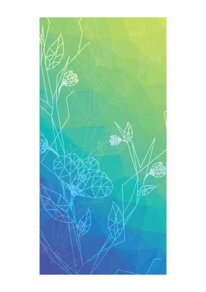 Vector Illustration Floral Background — Stock Vector