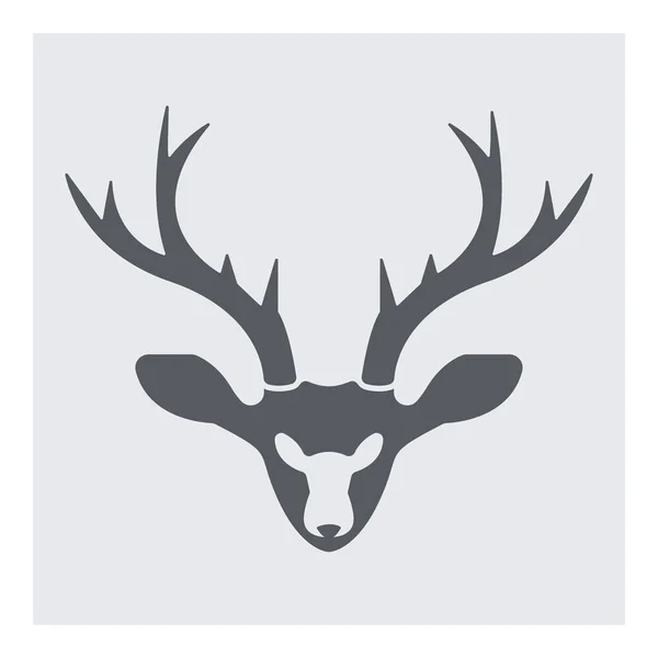 Venado Icono Vector Ilustración — Vector de stock