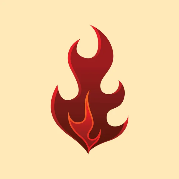 Fire Icon Vector Illustration — Stock Vector