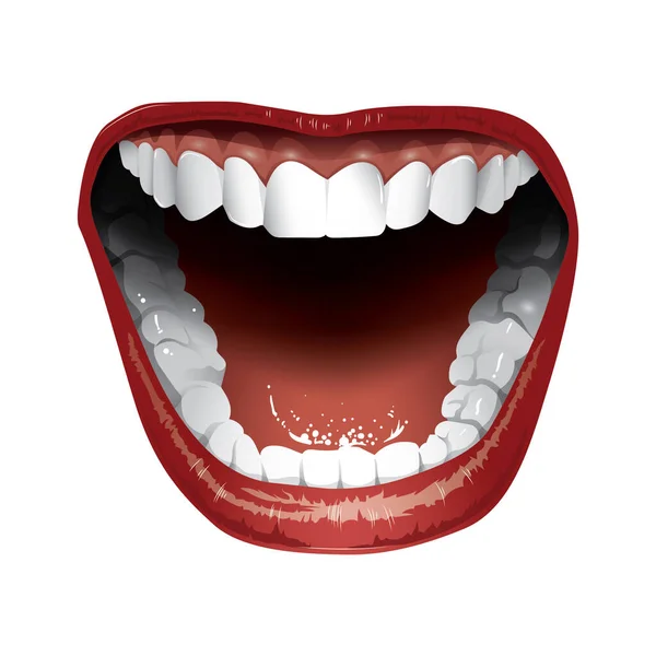 Illustrazione Vettoriale Dei Denti — Vettoriale Stock