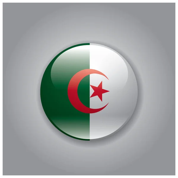 Vector Ilustración Bandera Algeria — Archivo Imágenes Vectoriales