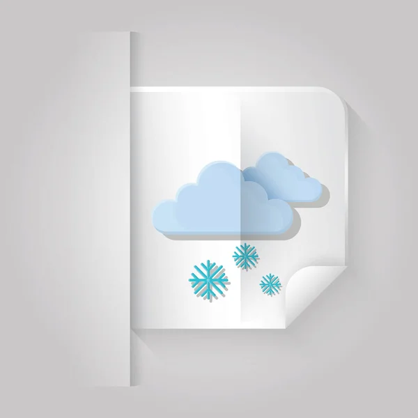Vector Weather Icon Concept Background — Stock Vector
