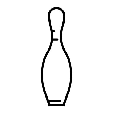 Bowling topu ikonu. vektör illüstrasyonu