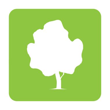 ağaç simgesi vektör illüstrasyonu