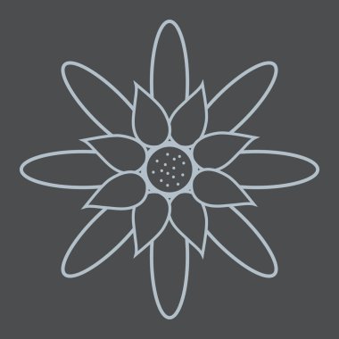 Basit simgenin vektör illüstrasyonu