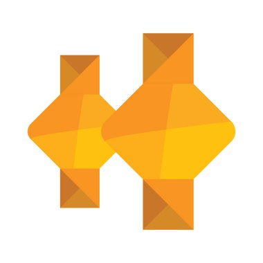 Modern b 'nin vektör illüstrasyonunda çokgenin eksik simgesi