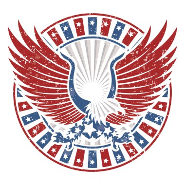 Amerikan bayrağı, vektör illüstrasyonu