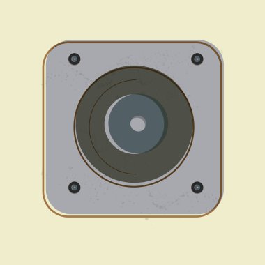 Vinil plağın vektör illüstrasyonu