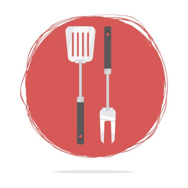 Mutfak gereçleri ikon vektör çizimi