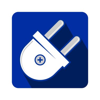 Modern b 'nin vektör illüstrasyonu tıbbi simgeden yoksun