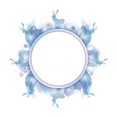 Mavi ve beyaz bulutların vektör çizimi