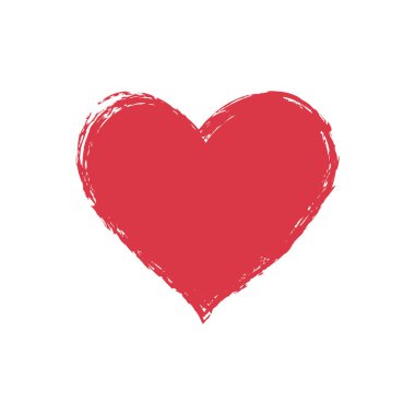 kalp şekli vektör illüstrasyonu