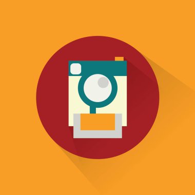 mavi arkaplanda kamera simgesi