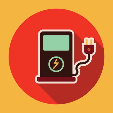 Modern oto tamir simgesinin vektör illüstrasyonu