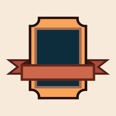 Kurdeleli vektör vintage etiketi