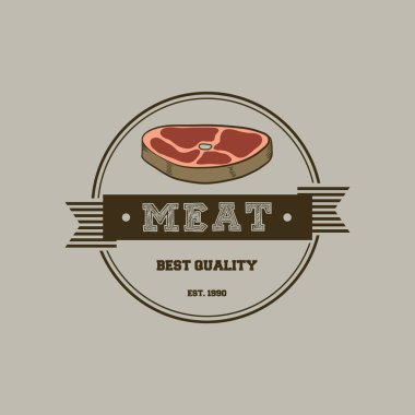 Yiyecek ve mutfak logosunun vektör çizimi